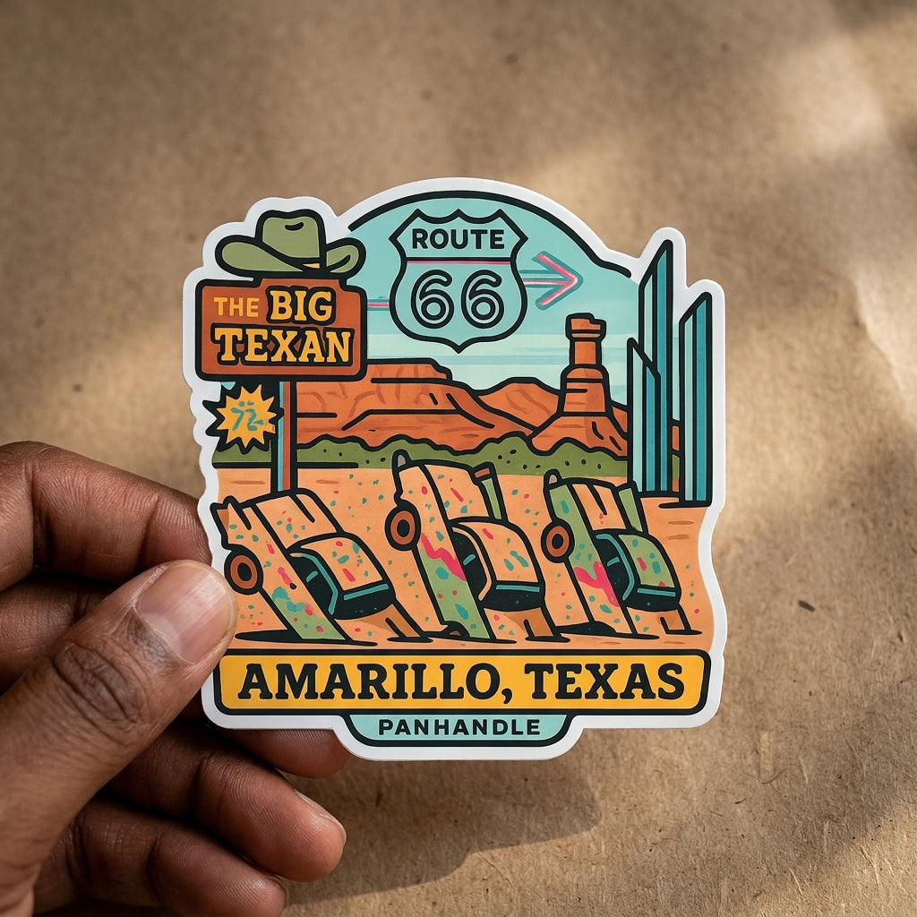 Amarillo, Texas sticker - lifestyle photo 3