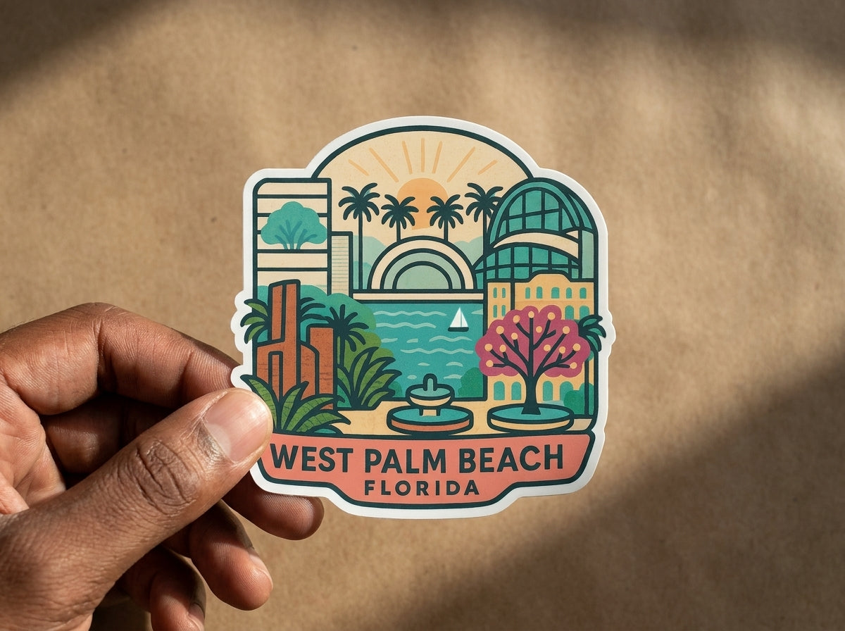 West Palm Beach, FL sticker - lifestyle photo 2