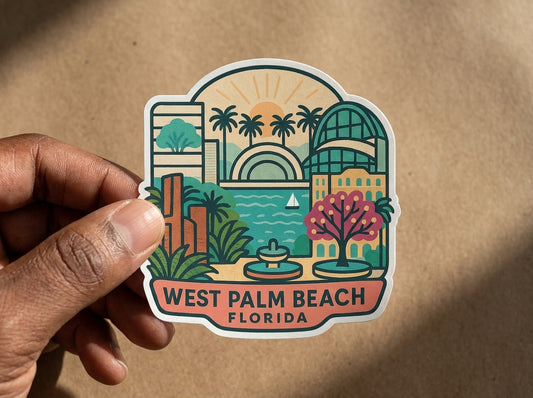 West Palm Beach, FL sticker - lifestyle photo 1