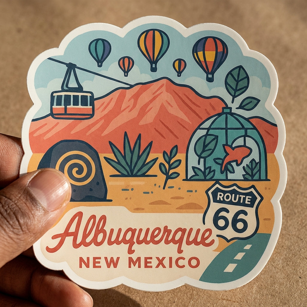 Albuquerque, New Mexico sticker - lifestyle photo 3
