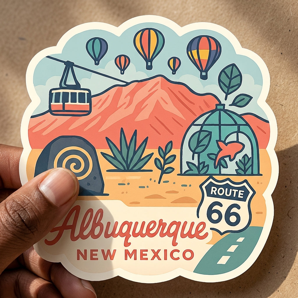 Albuquerque, New Mexico sticker - lifestyle photo 2