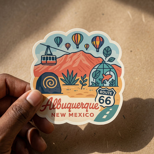Albuquerque, New Mexico sticker - lifestyle photo 1