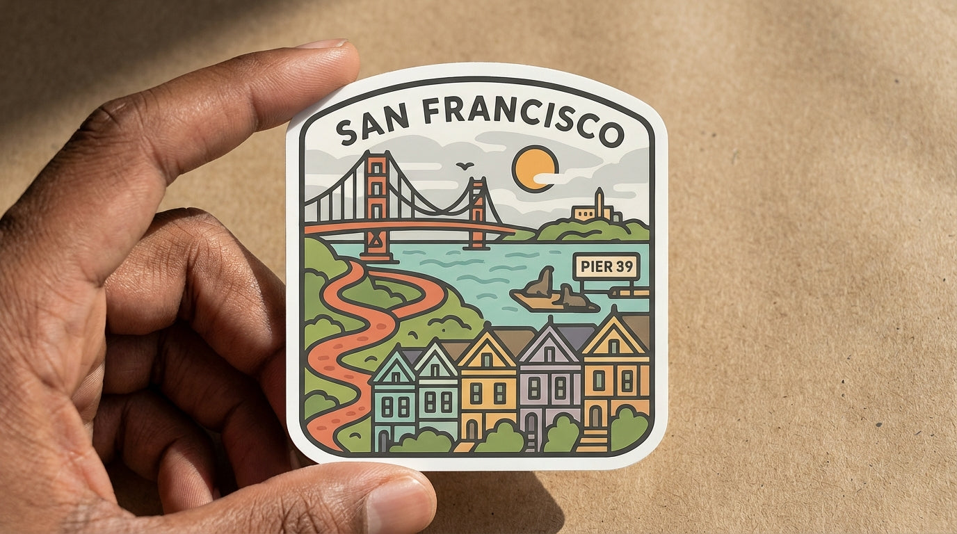 San Francisco sticker - lifestyle photo 2