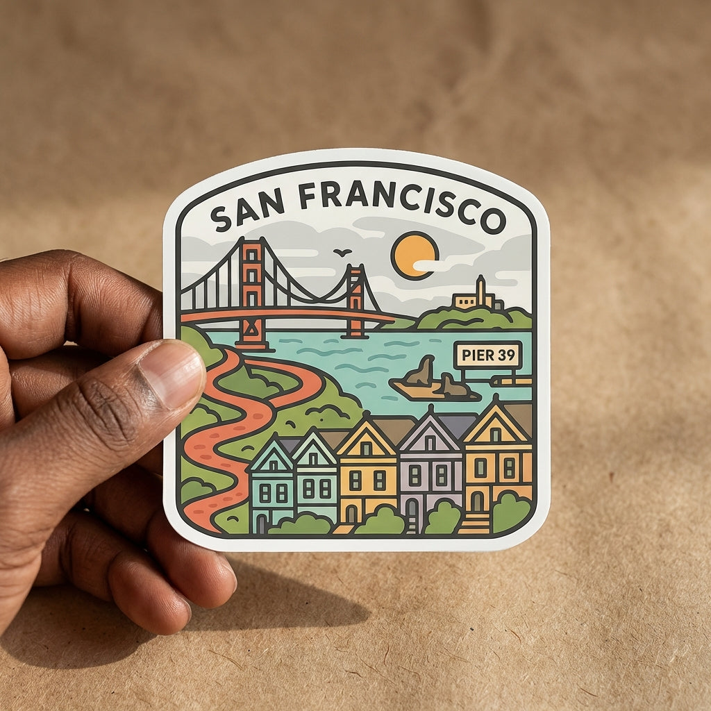 San Francisco sticker - lifestyle photo 1
