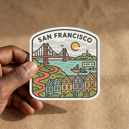 San Francisco sticker - lifestyle photo 1