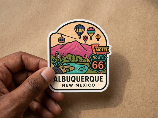 Albuquerque, New Mexico sticker - lifestyle photo 2