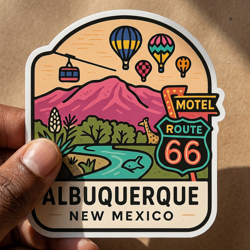 Albuquerque, New Mexico sticker - lifestyle photo 1
