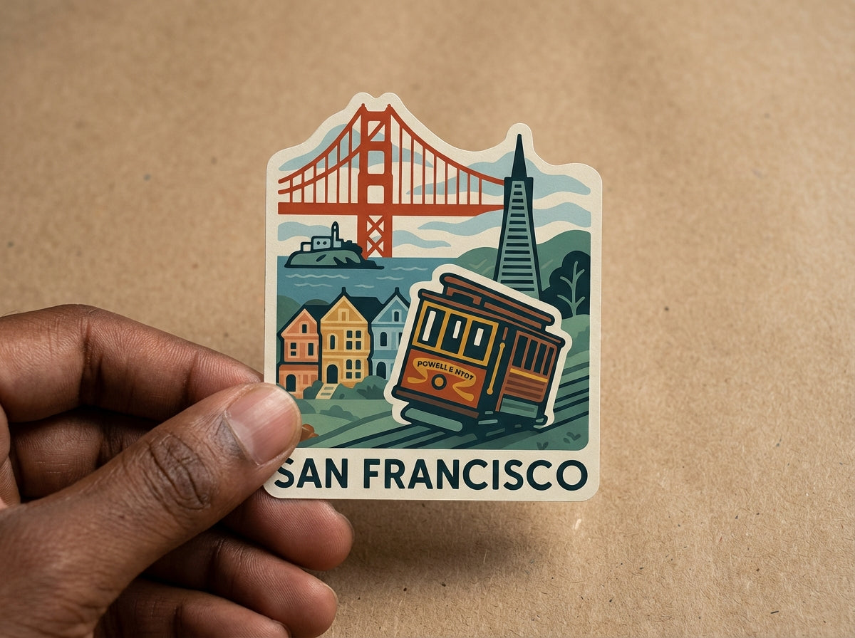 San Francisco sticker - lifestyle photo 4