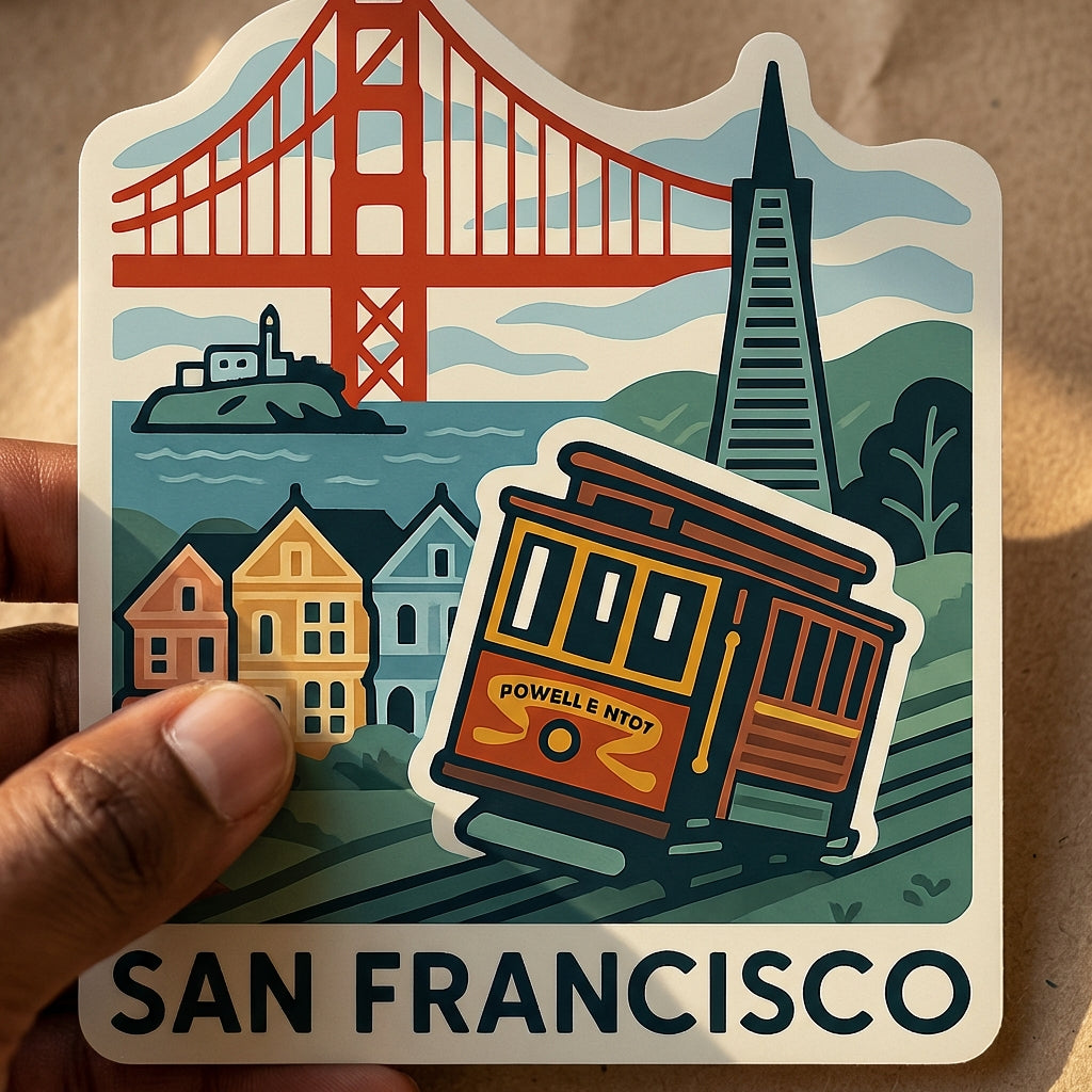 San Francisco sticker - lifestyle photo 3