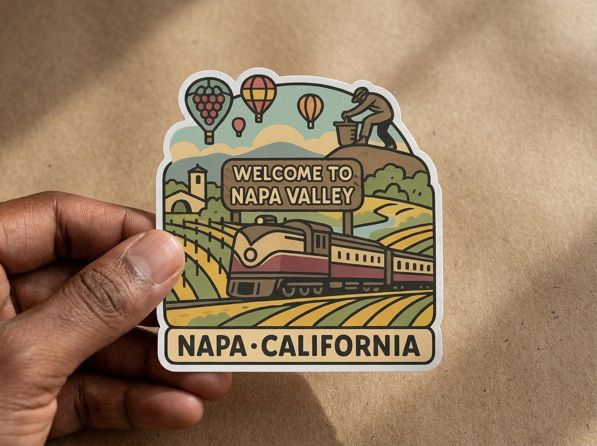 Napa, California sticker - lifestyle photo 2