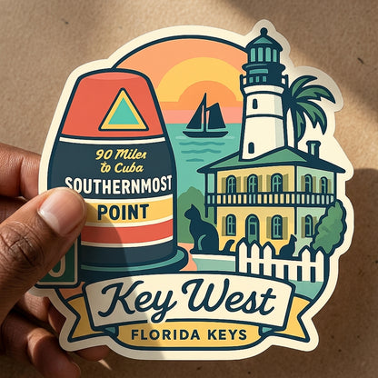 Key West sticker - lifestyle photo 1