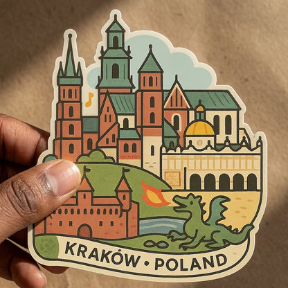 Krakow, Poland sticker - lifestyle photo 2