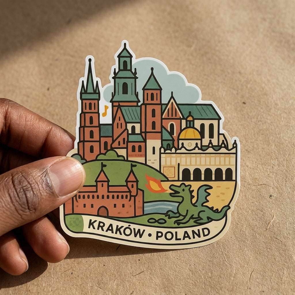 Krakow, Poland sticker - lifestyle photo 1