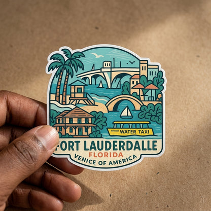 Fort Lauderdale, FL sticker - lifestyle photo 1