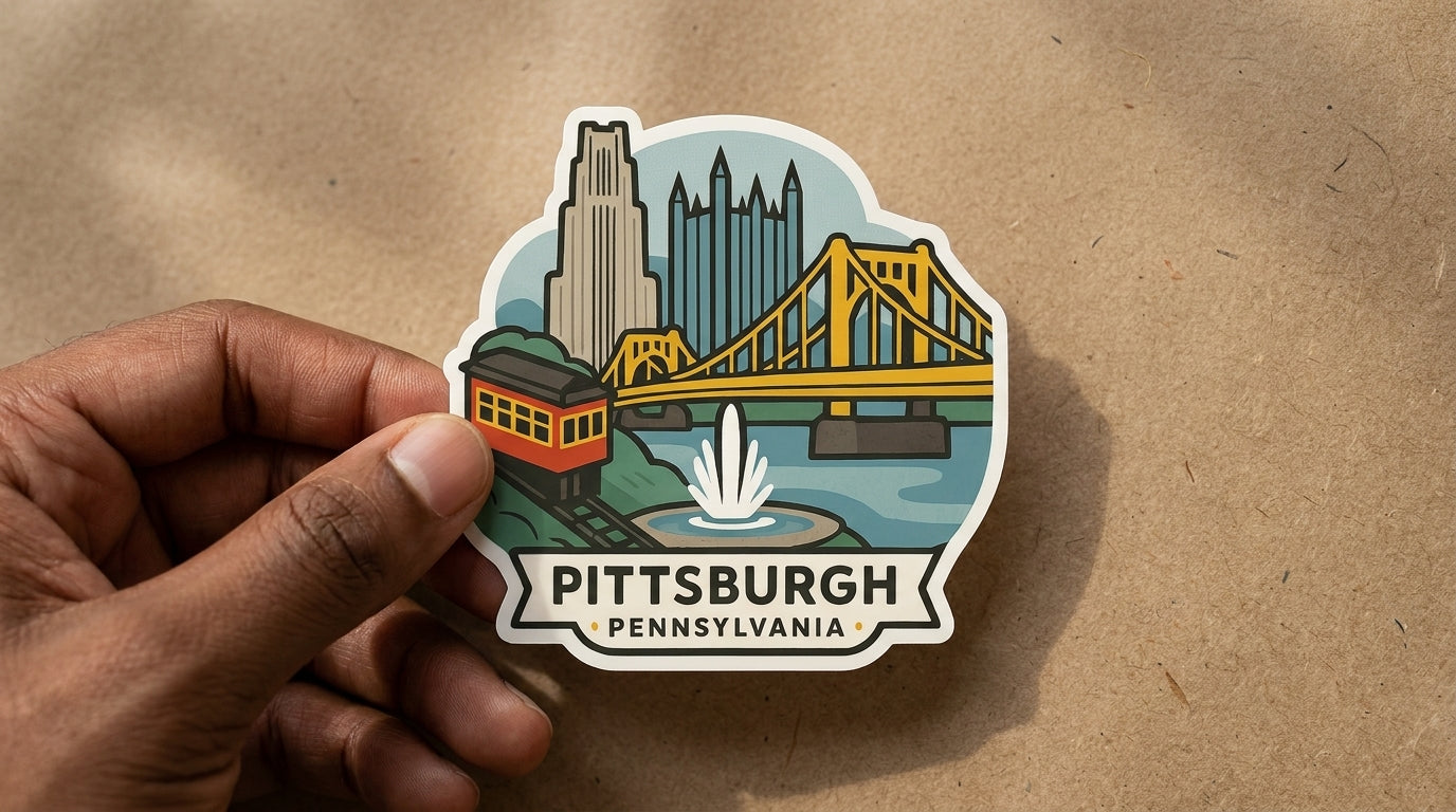 Pittsburgh, Pennsylvania sticker - lifestyle photo 2