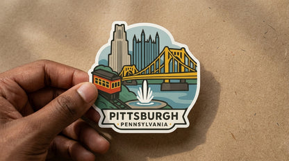 Pittsburgh, Pennsylvania sticker - lifestyle photo 2