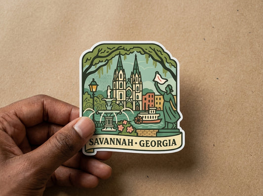 Savannah, GA sticker - lifestyle photo 1