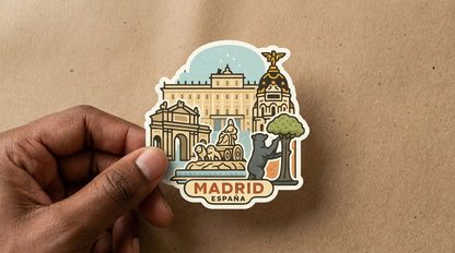 Madrid, Spain sticker - lifestyle photo 1