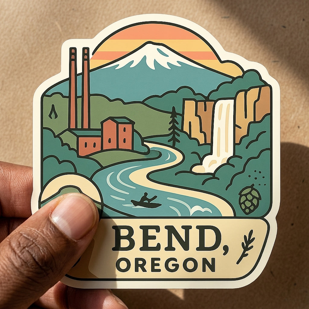 Bend, Oregon sticker - lifestyle photo 2