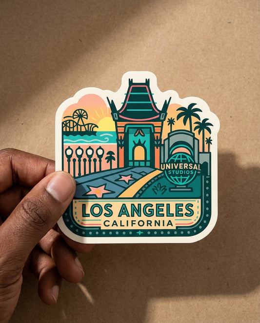 Los Angeles, California sticker - lifestyle photo 2