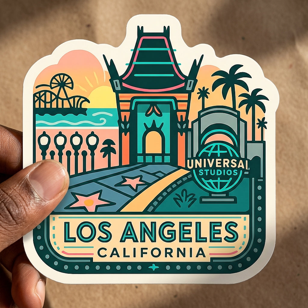 Los Angeles, California sticker - lifestyle photo 1