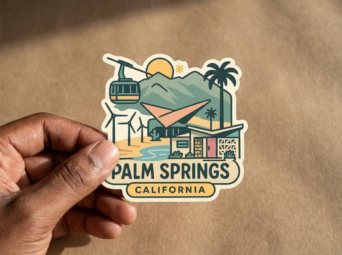 Palm Springs, CA sticker - lifestyle photo 2