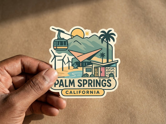 Palm Springs, CA sticker - lifestyle photo 2