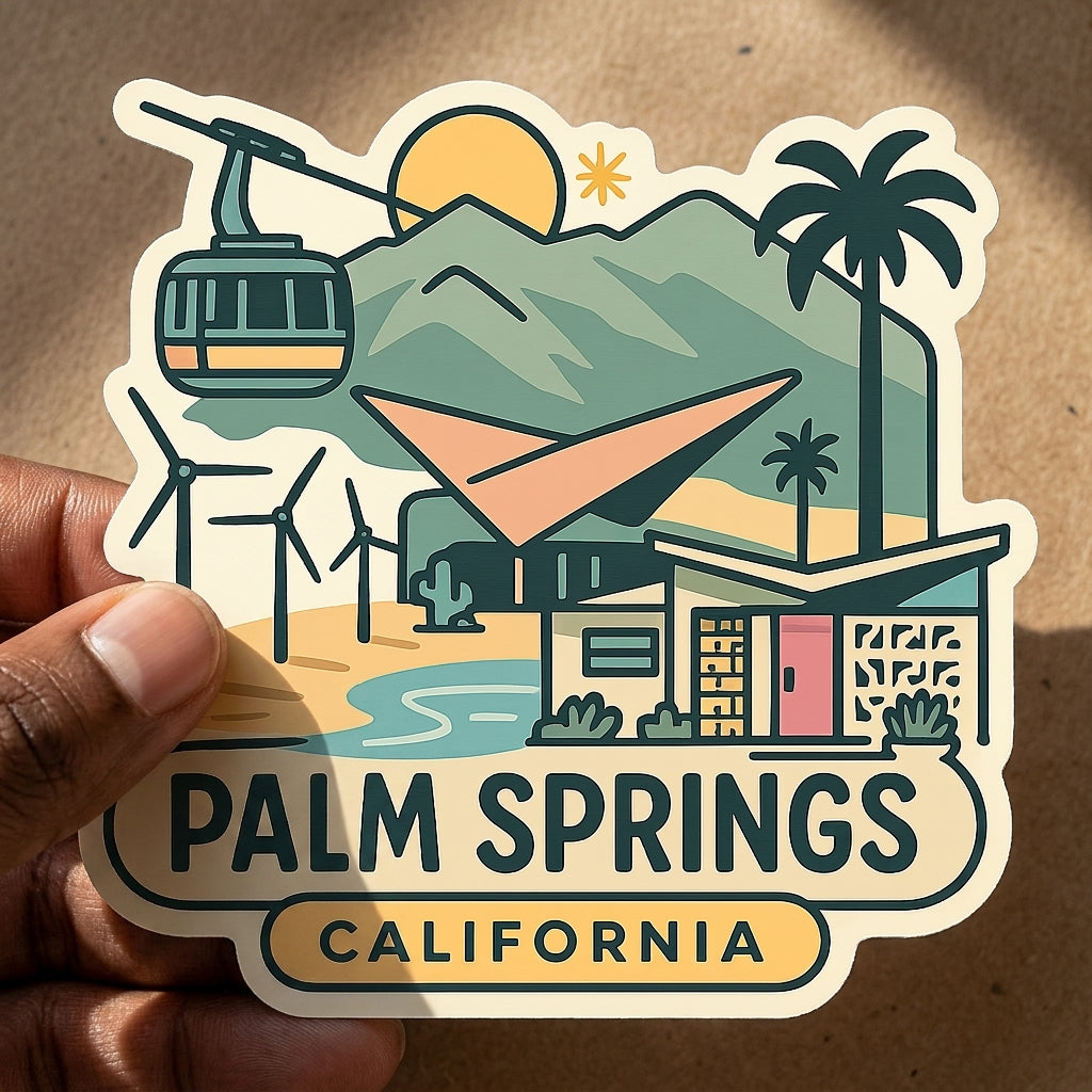Palm Springs, CA sticker - lifestyle photo 1